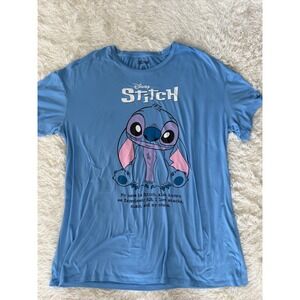 Disney Stitch T-Shirt Women's XL/XG Experiment 626 Blue‎ Graphic Tee